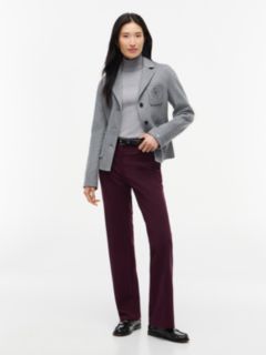 Travel Slim Bootcut Trousers — Red 2