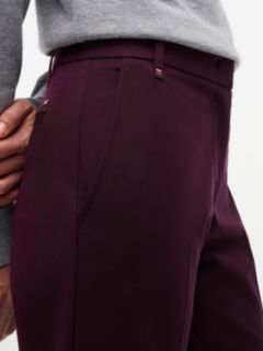 Travel Slim Bootcut Trousers — Red 3