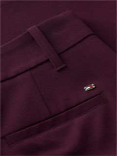 Travel Slim Bootcut Trousers — Red 6