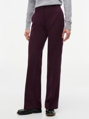 red travel slim bootcut trousers for women tommy hilfiger
