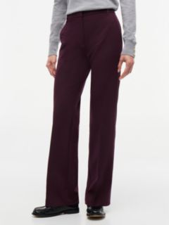 Travel Slim Bootcut Trousers — Red 1