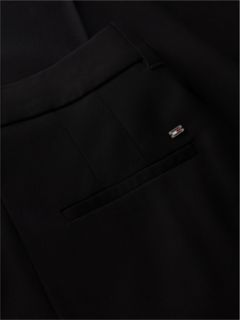 Timeless Wool Blend Wide Leg Trousers — Black 6