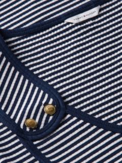 Gold-Tone Button Ribbed Tank Top — Multi 6