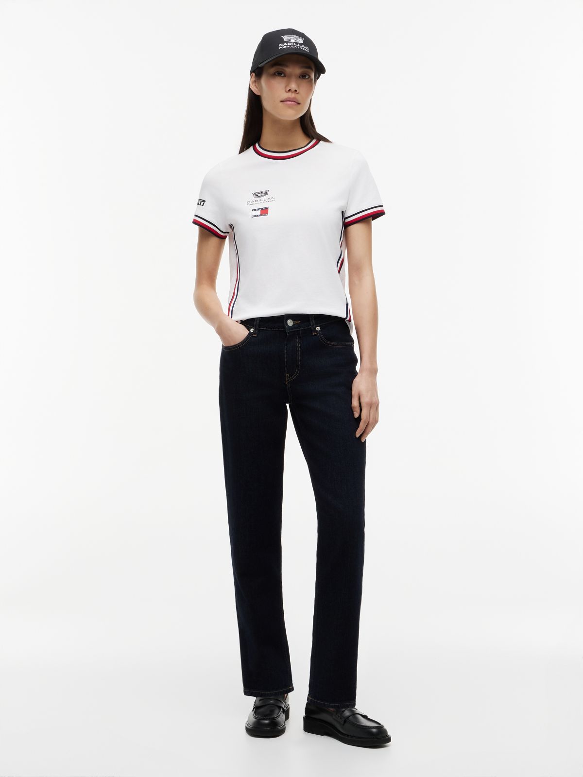 TH x Cadillac Formula 1® Team Boxy Short T-Shirt — White