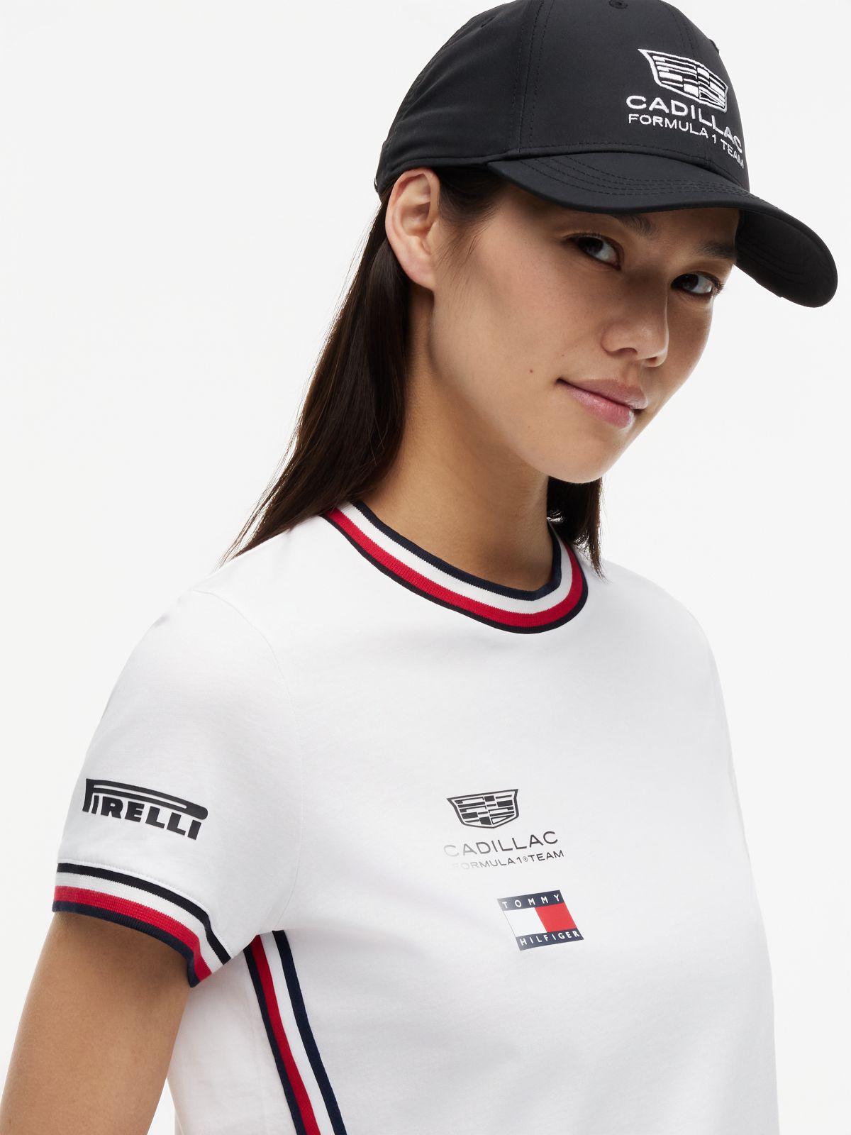 TH x Cadillac Formula 1® Team Boxy Short T-Shirt — White