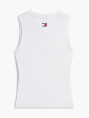 débardeur à logo th x cadillac formula 1® team blanc pour femmes tommy hilfiger
