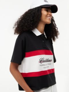 TH x Cadillac Formula 1® Team Logo Boxy Polo Shirt — Black 2