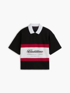 TH x Cadillac Formula 1® Team Logo Boxy Polo Shirt — Black 5