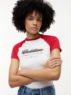 TH x Cadillac Formula 1® Team Logo Raglan T-Shirt — White 2