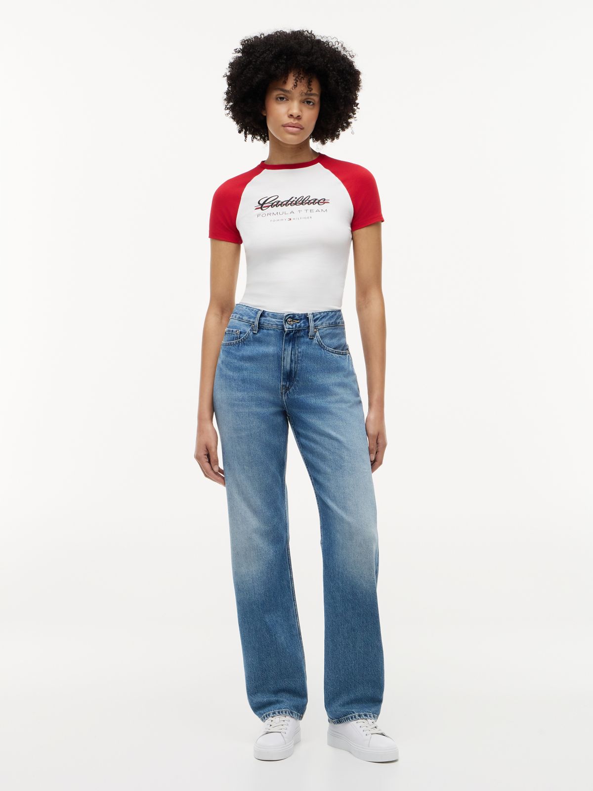 TH x Cadillac Formula 1® Team Logo Raglan T-Shirt — White