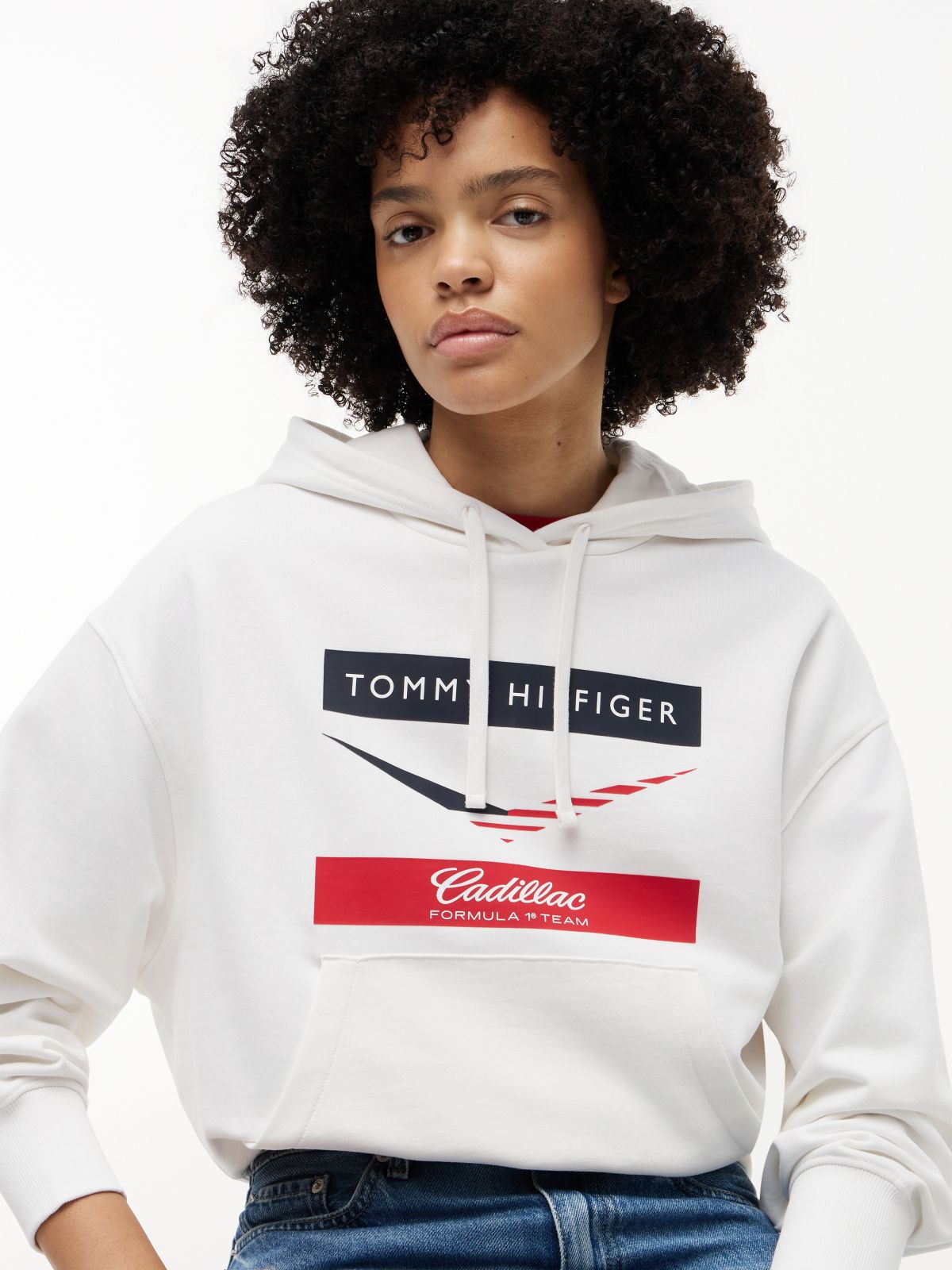 TH x Cadillac Formula 1® Team Chevron Hoody — White