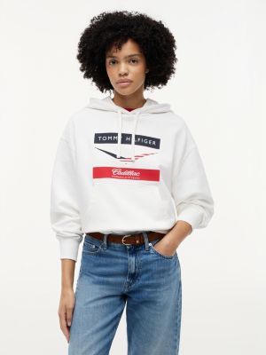 white th x cadillac formula 1® team chevron hoody for women tommy hilfiger