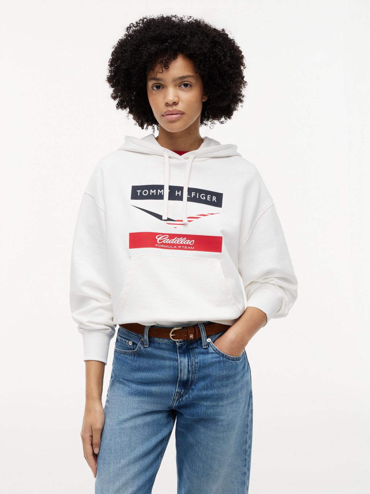 TH x Cadillac Formula 1® Team Chevron Hoody — White