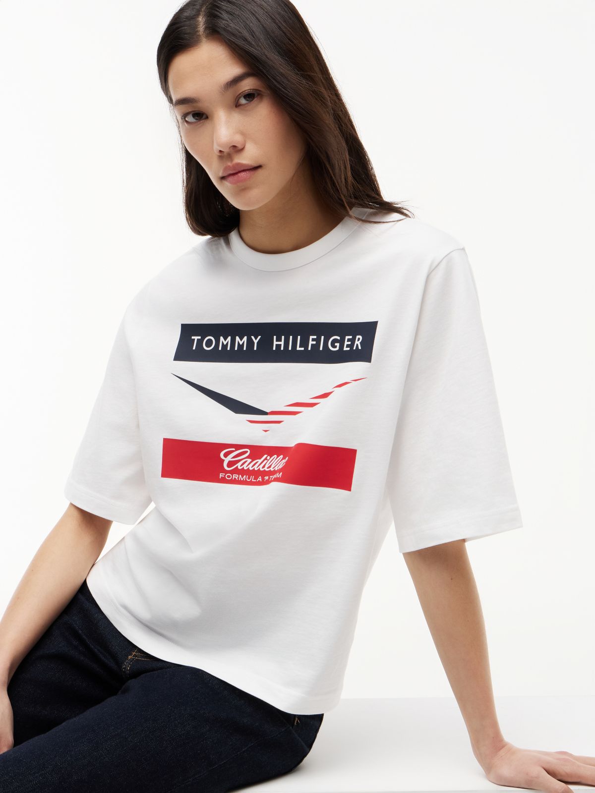TH x Cadillac Formula 1® Team Chevron T-Shirt — White