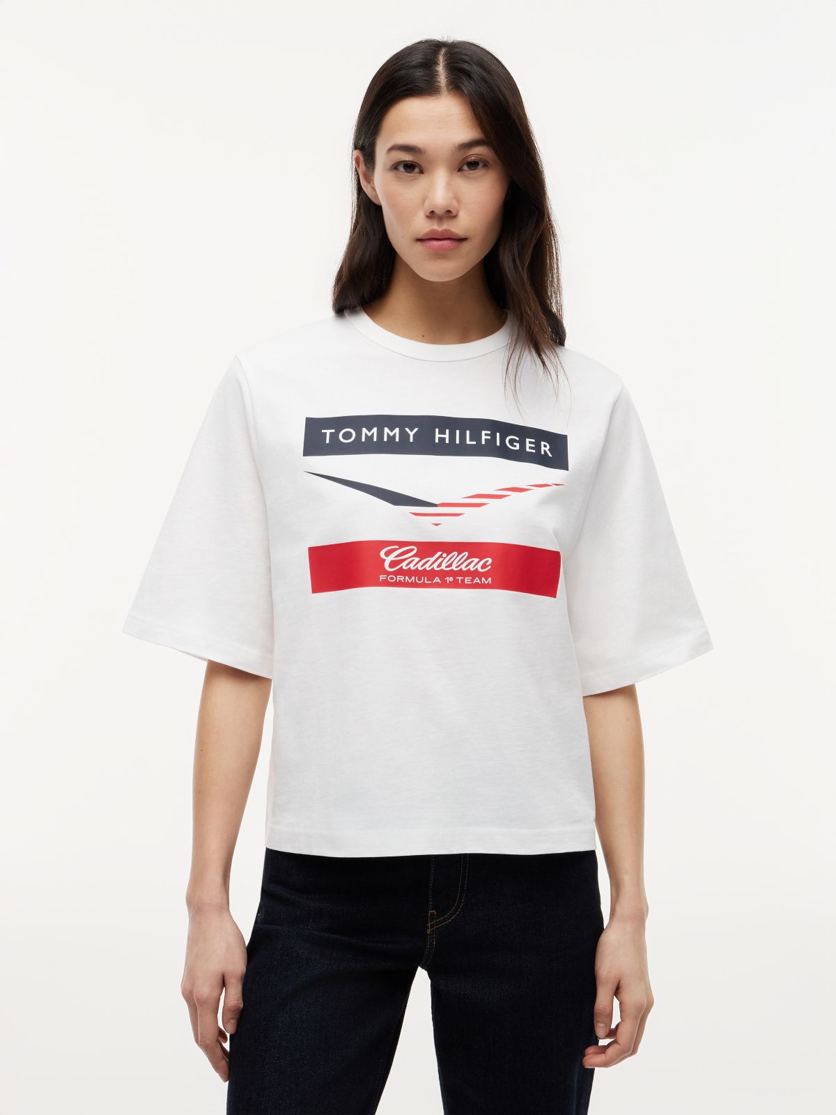 TH x Cadillac Formula 1® Team Chevron T-Shirt — White