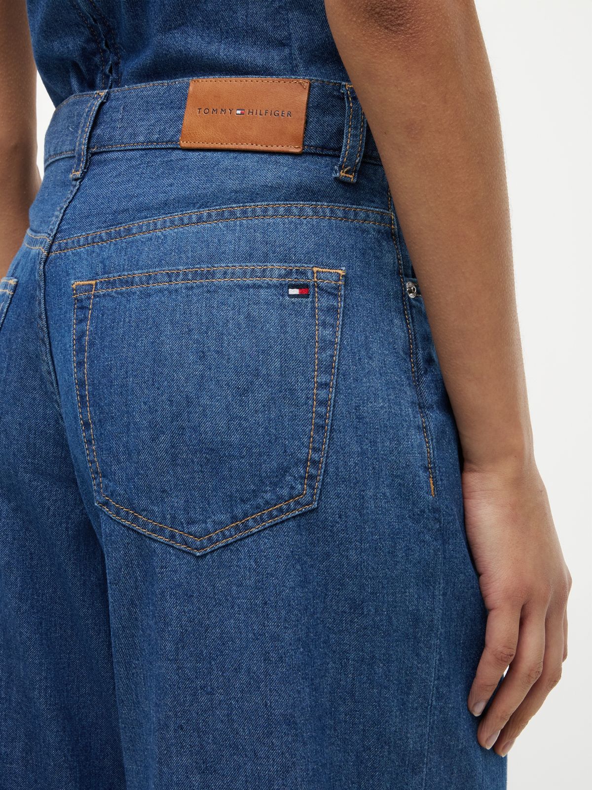 70s High Rise Wide Leg Jeans — Blue