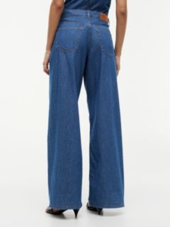 70s High Rise Wide Leg Jeans — Blue 4