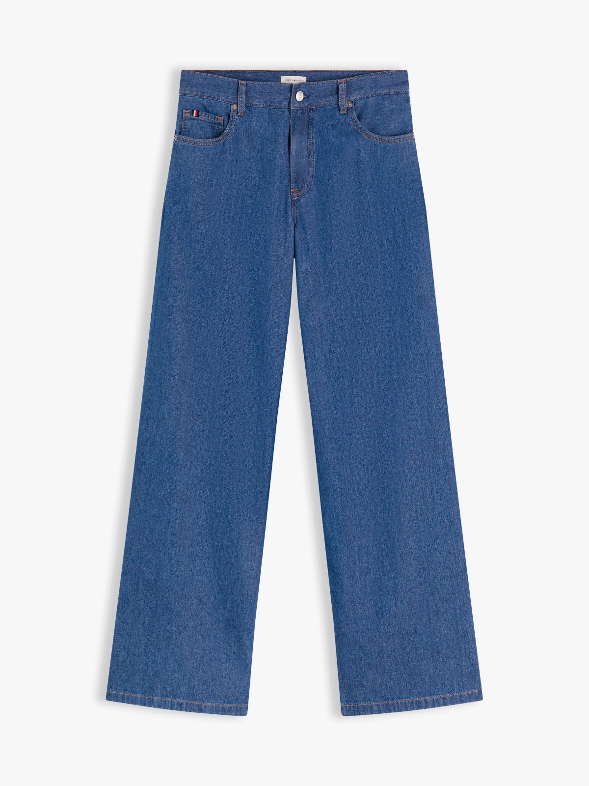 70s High Rise Wide Leg Jeans — Blue