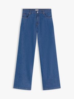 70s High Rise Wide Leg Jeans — Blue 5