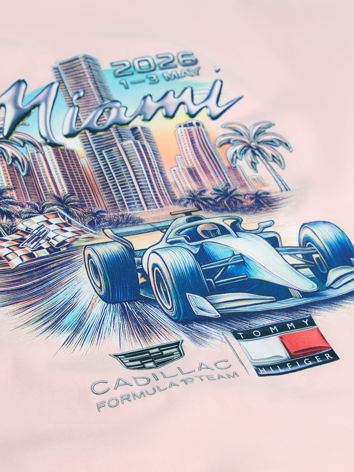 TH x Cadillac Formula 1® Team Miami T-Shirt — Pink
