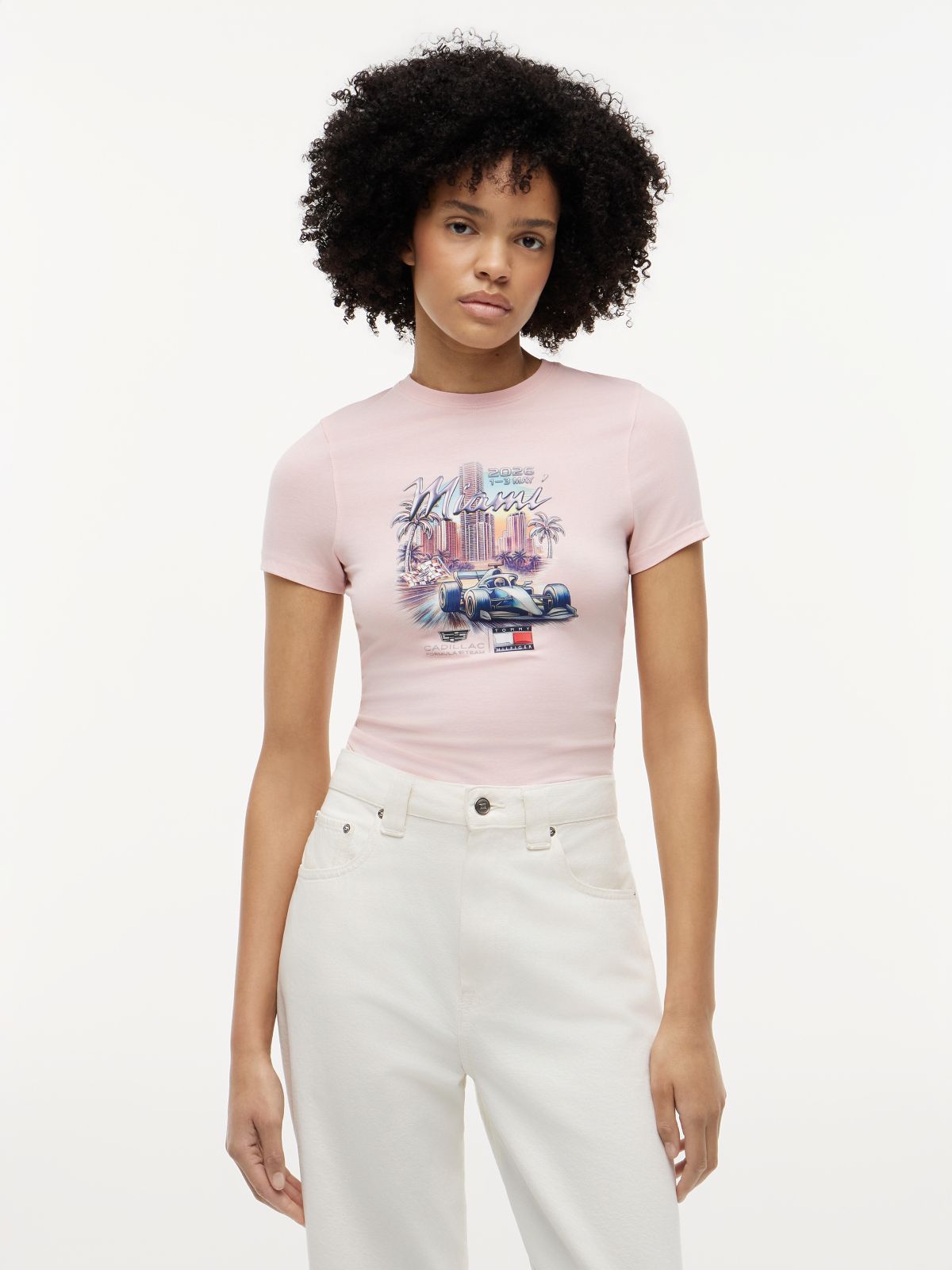 TH x Cadillac Formula 1® Team Miami T-Shirt — Pink