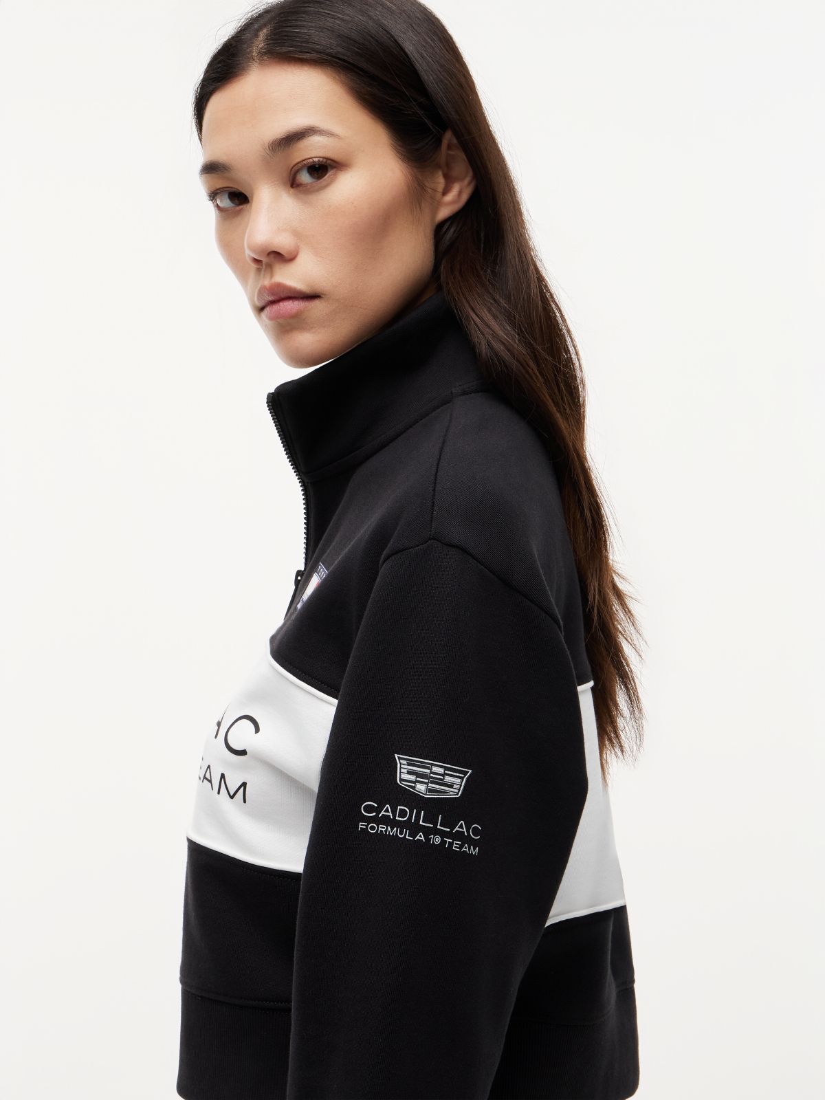 TH x Cadillac Formula 1® Team Miami Half-Zip Sweatshirt — White