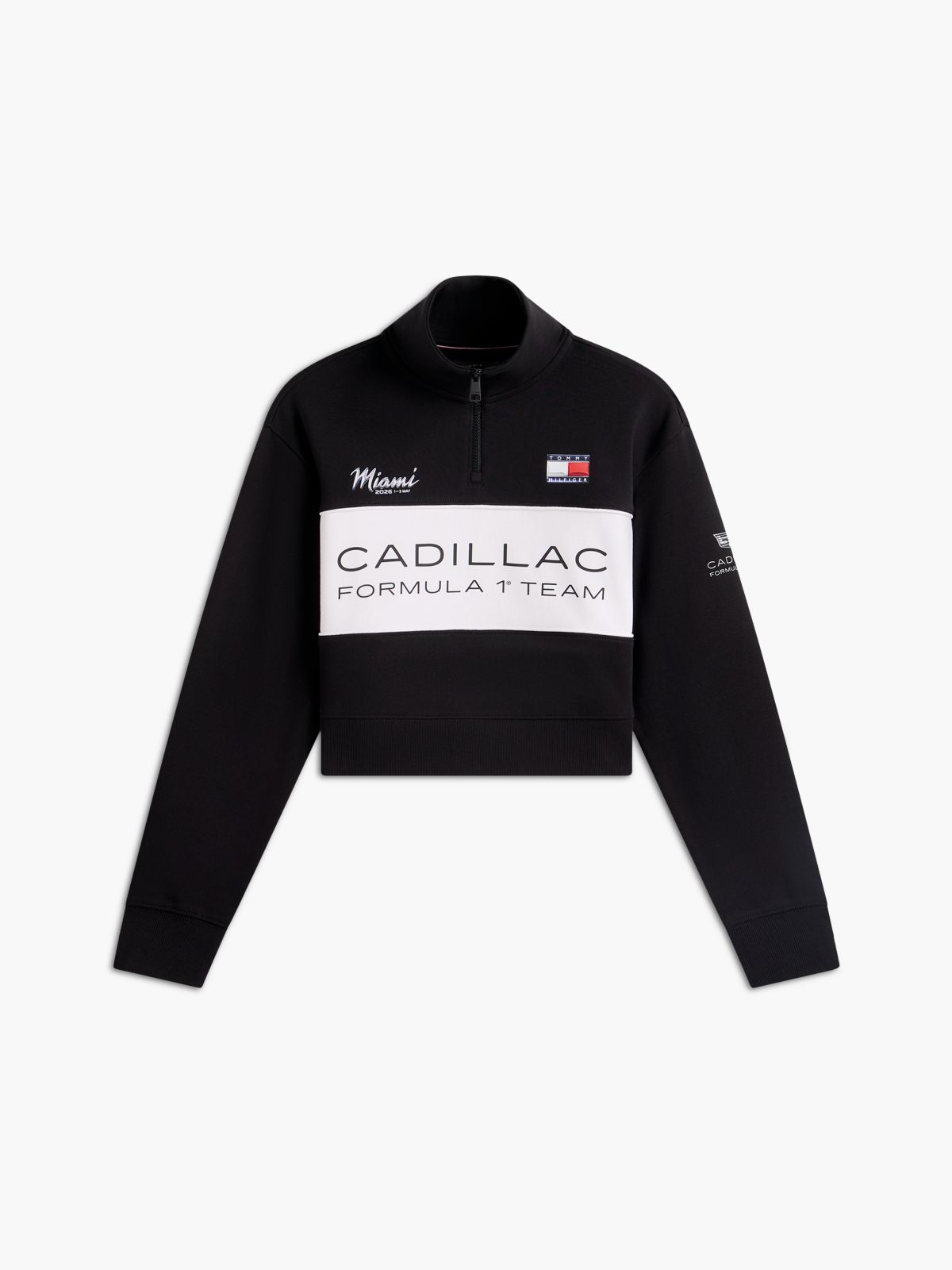 TH x Cadillac Formula 1® Team Miami Half-Zip Sweatshirt — White