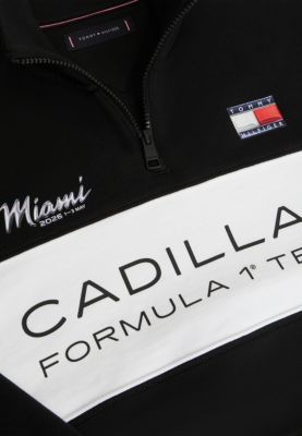 sudadera th x cadillac formula 1® team blanco de mujeres tommy hilfiger