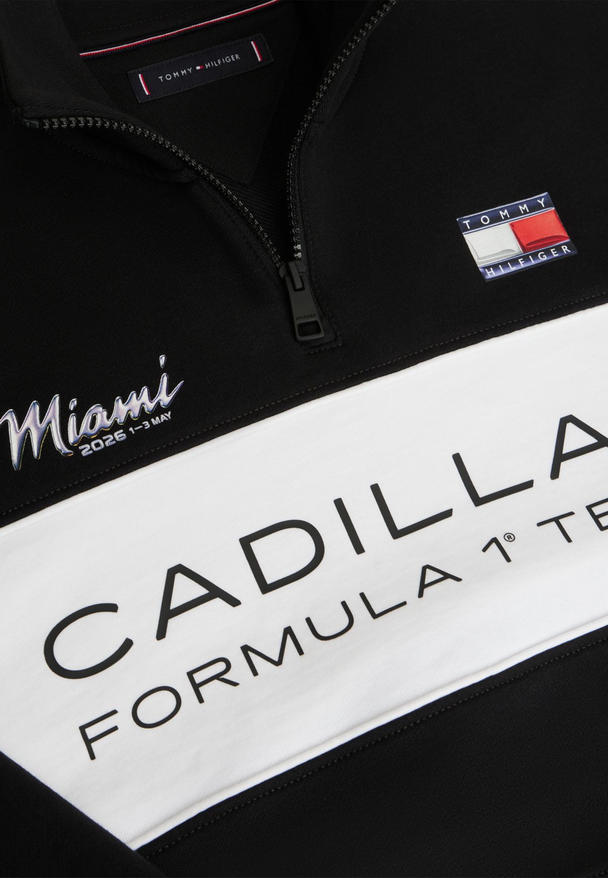 TH x Cadillac Formula 1® Team Miami Half-Zip Sweatshirt — White