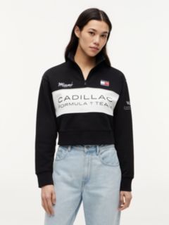 TH x Cadillac Formula 1® Team Miami Half-Zip Sweatshirt — White 1
