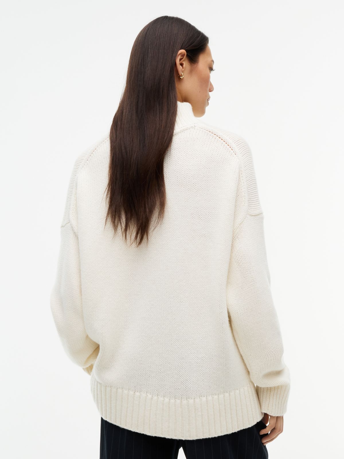Heritage Pure Wool Mock Neck Jumper — Yellow