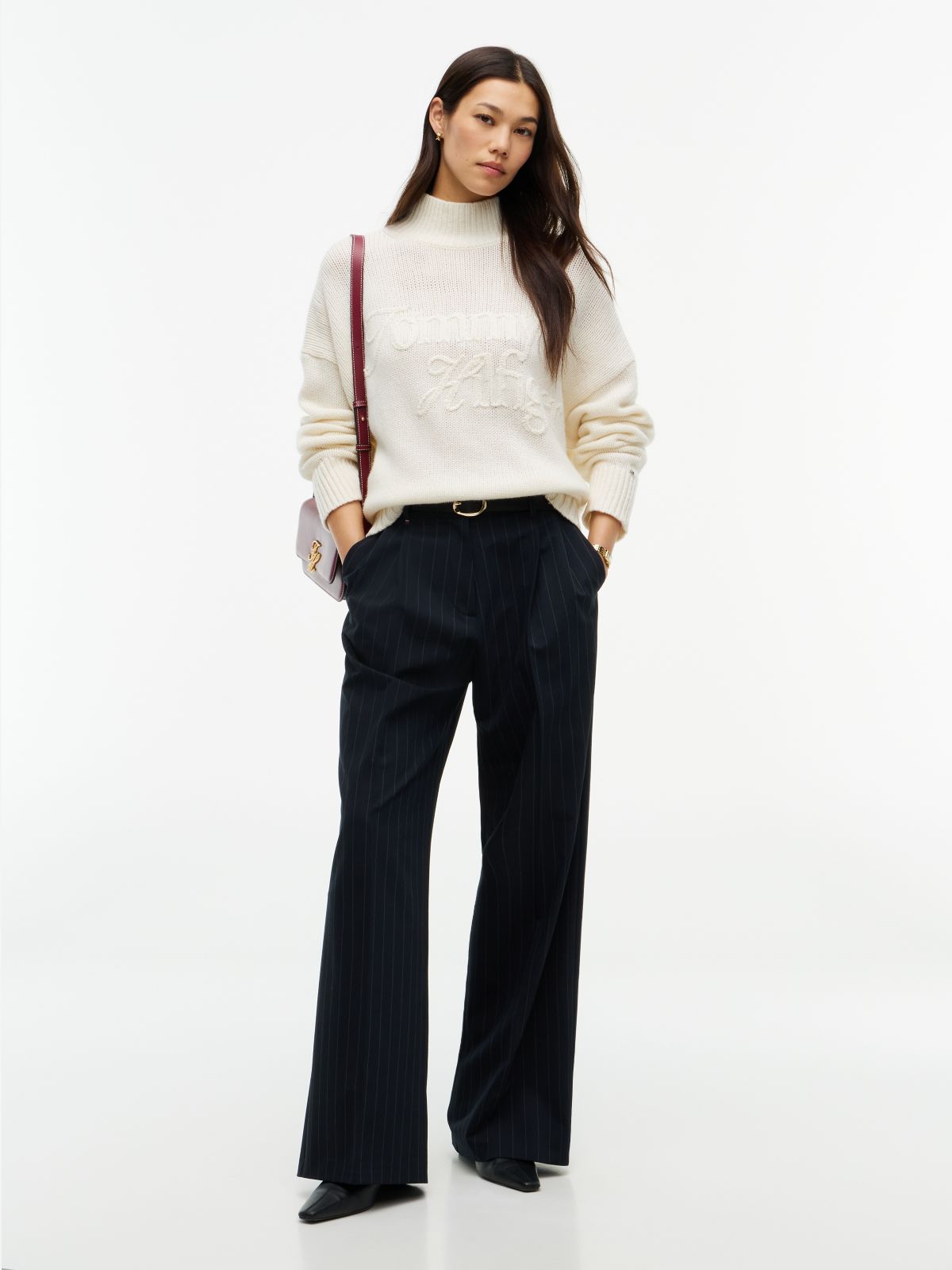 Heritage Pure Wool Mock Neck Jumper — Yellow