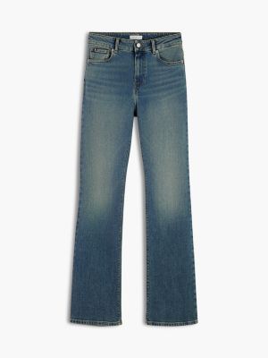 blue skye mid rise bootcut faded jeans for women tommy hilfiger