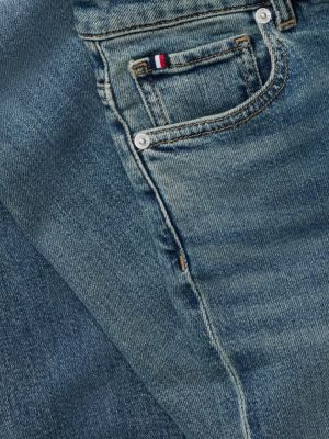 blue skye mid rise bootcut faded jeans for women tommy hilfiger