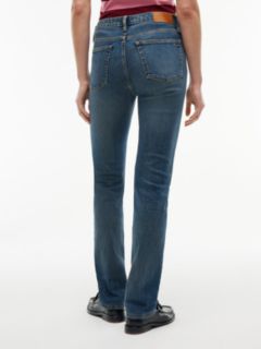 Harlow Mid Rise Skinny Whiskered Jeans — Blue 6