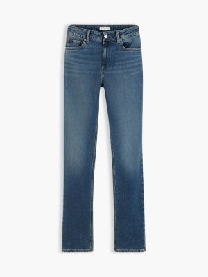 blue harlow mid rise slim jeans for women tommy hilfiger