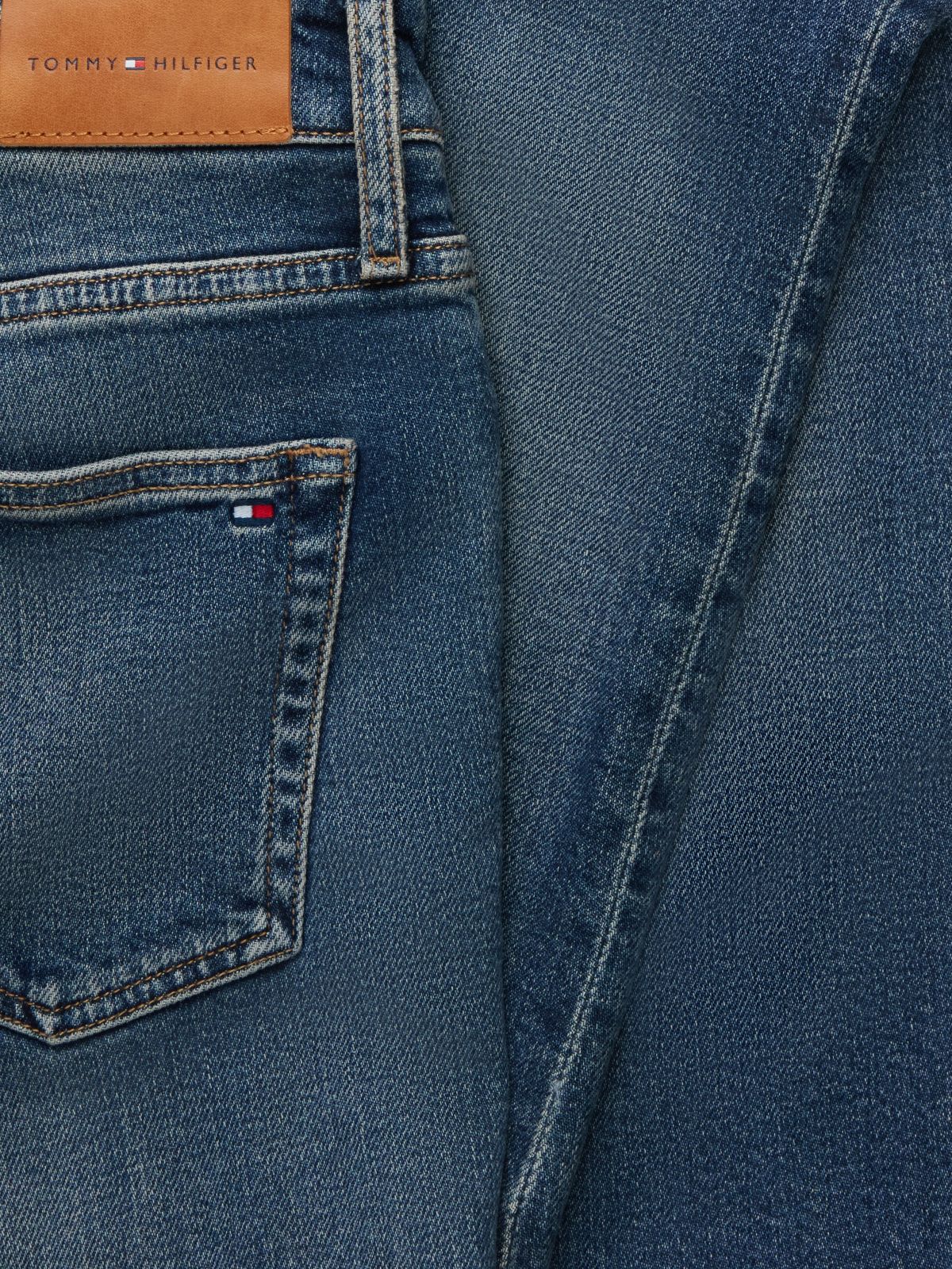 Harlow Mid Rise Skinny Whiskered Jeans — Blue
