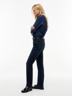 Harlow Mid Rise Skinny Whiskered Jeans — Blue 3