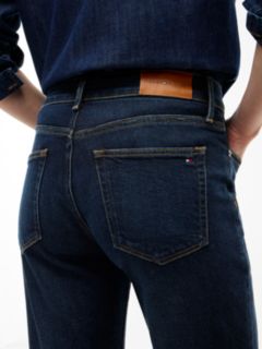 Harlow Mid Rise Skinny Whiskered Jeans — Blue 5