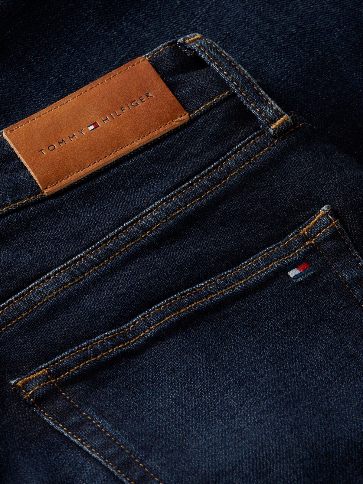Harlow Mid Rise Skinny Whiskered Jeans — Blue