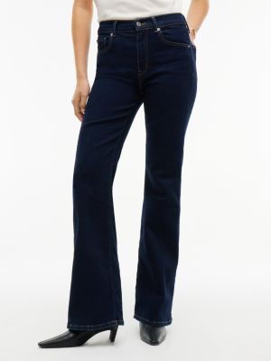 blue luna flared jeans mit mittelhohem bund für damen - tommy hilfiger