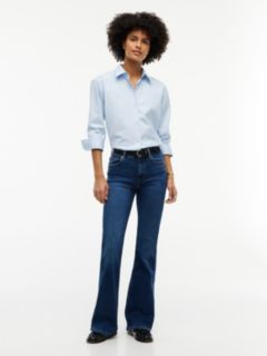 Luna Mid Rise Flared Jeans — Blue 2