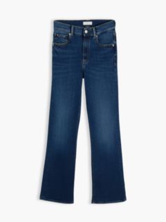 Luna Mid Rise Flared Jeans — Blue 7