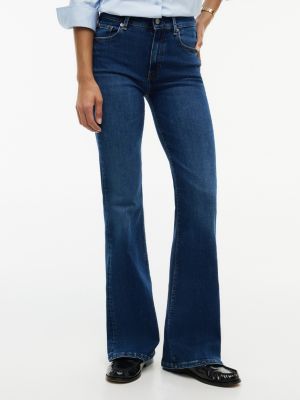 blue luna mid rise flared jeans for women tommy hilfiger