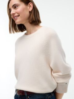 Wool Blend Relaxed Jumper With Cashmere — Yellow 3