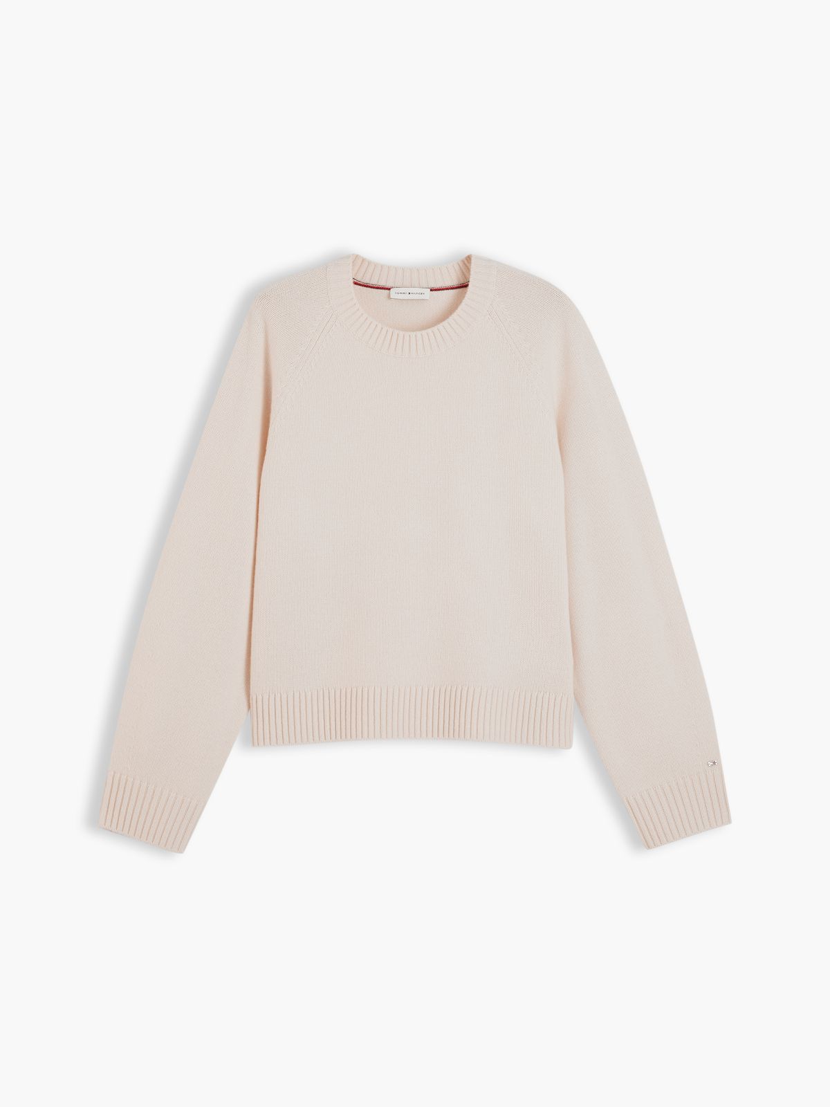 Wool Blend Relaxed Jumper With Cashmere — Yellow