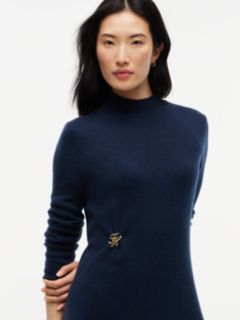 Logo Hardware Pure Wool Relaxed Dress — Blue 3