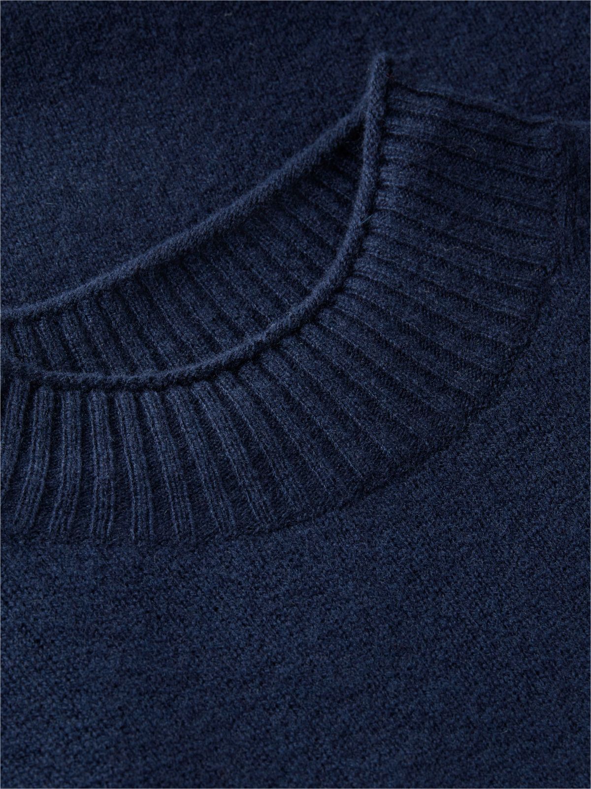 Logo Hardware Pure Wool Relaxed Dress — Blue