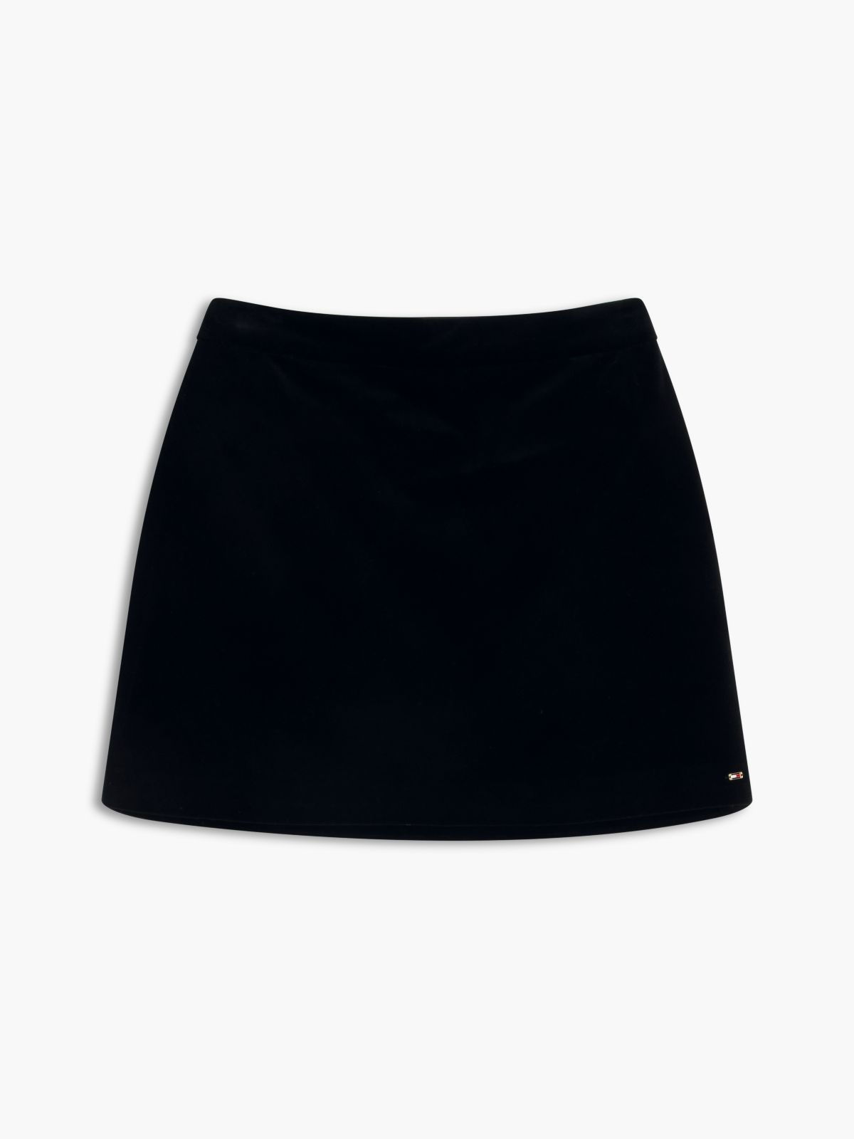 Festive Velvet Mini Skirt — Black