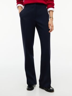 pantalon bootcut slim à boutons dorés blue pour femmes tommy hilfiger